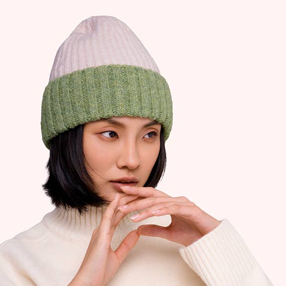 *Pre-Order AW26* Emily Beannie in Cream for wholesale by Powder Design inc - US