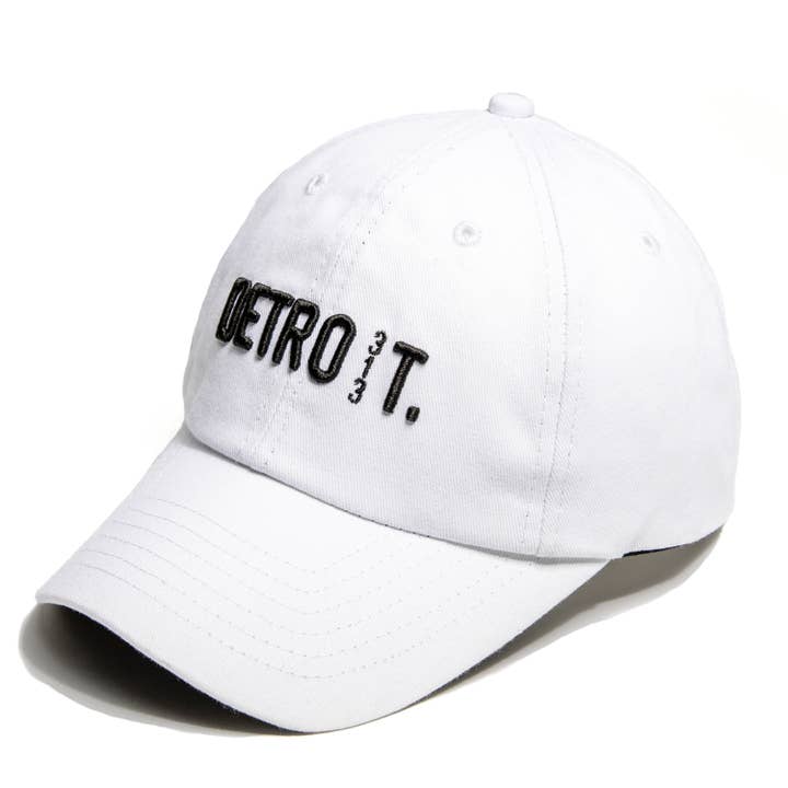 Detroit 313 hvid baseballkasket for engroshandel hos Jovan Jane