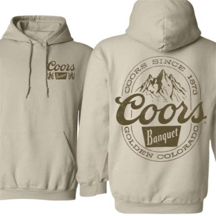 Coors Banquet Hoodie - Classic Colorado Design Since 1873 for wholesale by TheKingShirt