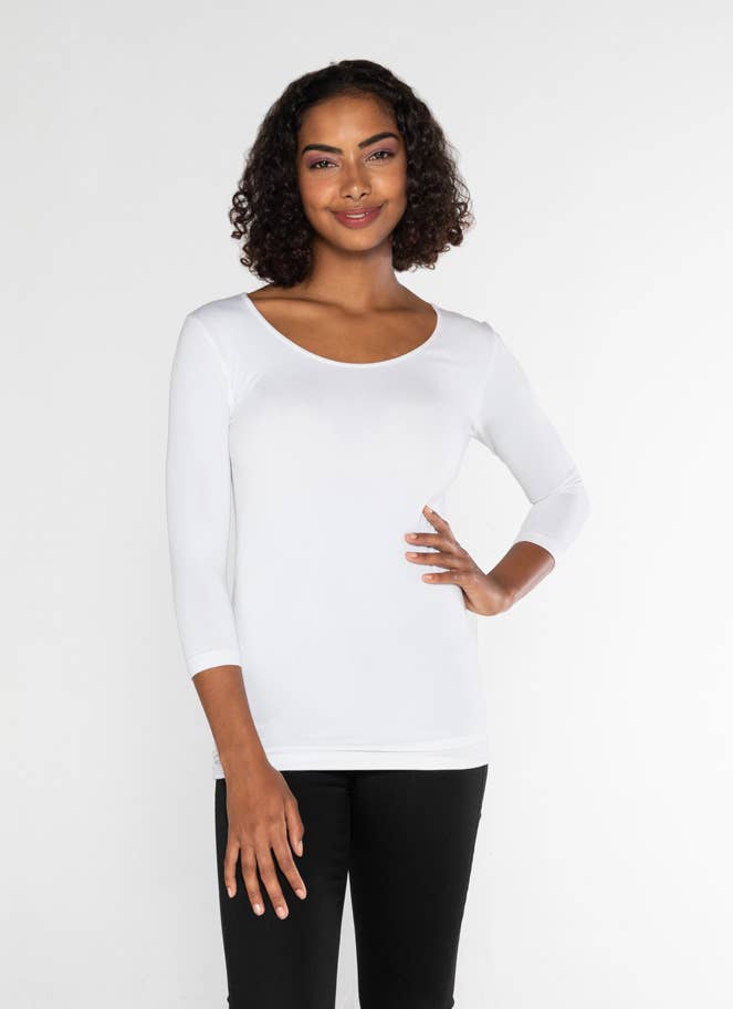 C'est Moi Clothing Co - Wholesale Knit Top - Women's - Bamboo 3/4 Sleeve Top- CEBT120619