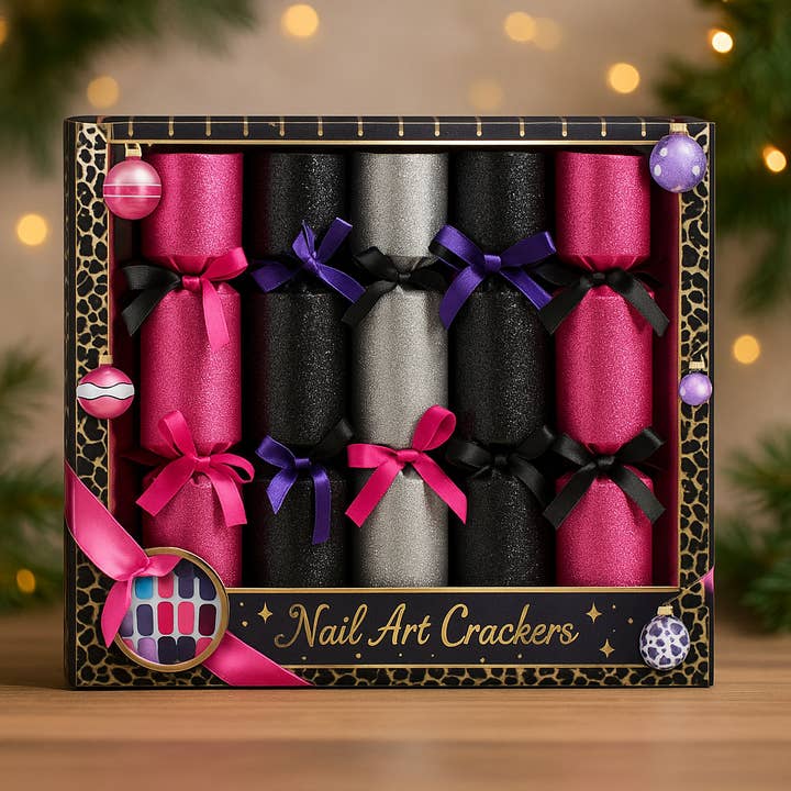 CARALI / MYC Paris - Wholesale Nail Polish Set - Gift Box of 6 Christmas Crackers "Nail Polish"1
