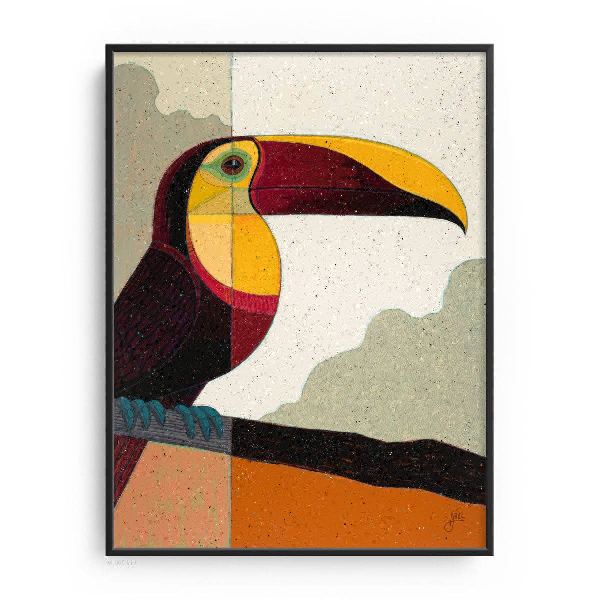 Abel Arts - Wholesale Art Print - Yellow-Throated Toucan - WHLSL Print8
