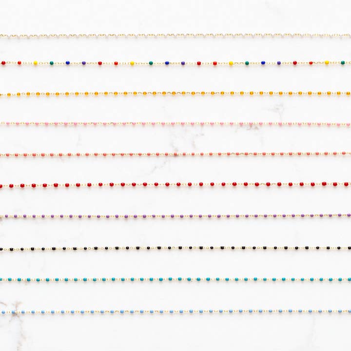 Stitch and Stone - Wholesale Pendant/Charm Necklace - Enamel Beaded Charm Necklace Star of David1