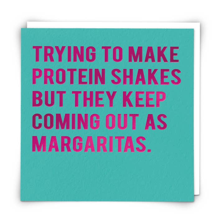 Shakes lykønskningskort for engroshandel hos Redback Cards UK