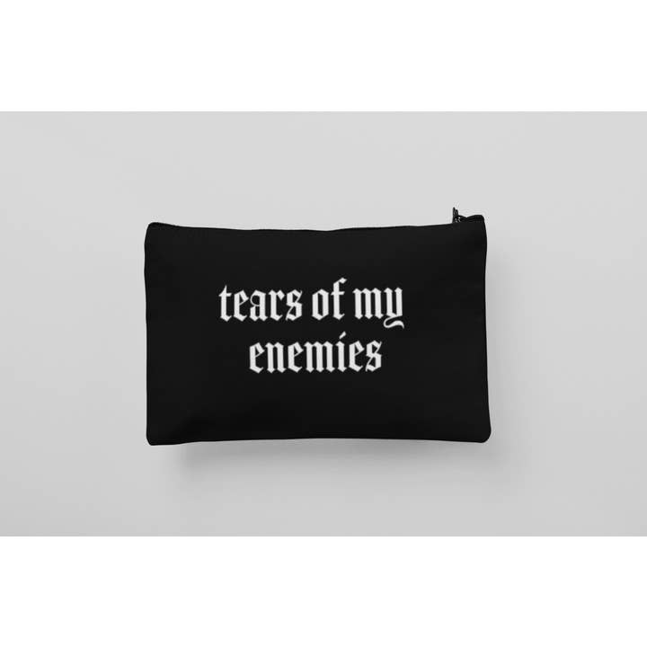 Wickedly Divine Shop - Wholesale Makeup/Cosmetic Bag - Tears of My Enemies, Cosmetic Bag, Gothic, Witchy