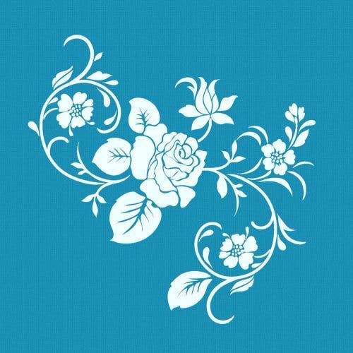 Crystal Candy Mini-Netz-Schablonen — Winterrose für den Großhandel von Crystal Candy Unique Cake Decorations