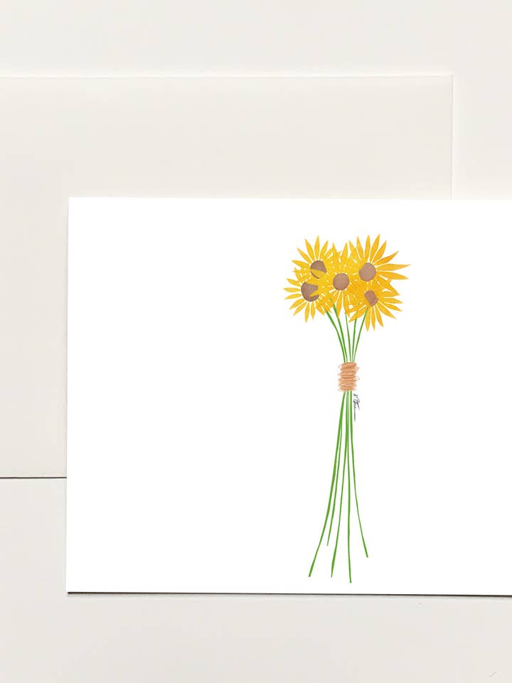 Girasol en caja doblada nota para venta al por mayor de k.Patricia Designs