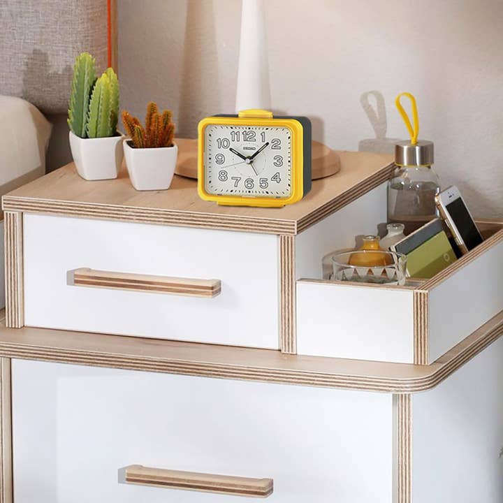 Seiko Clocks USA - Vente Réveil - Réveil Akarui, jaune4