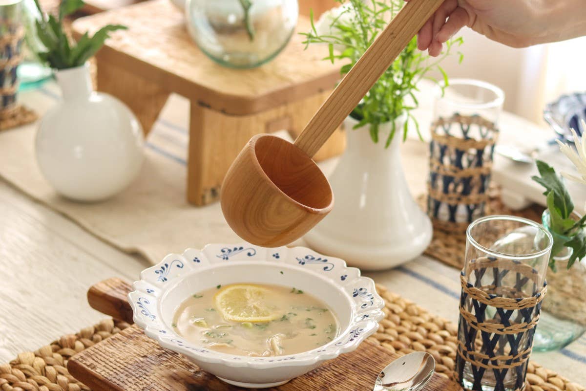 etúHOME - Wholesale Ladle - European Oversized Ladle, Cherrywood4