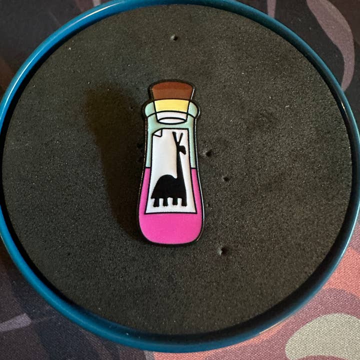 Scribble & Scroll - Wholesale Lapel Pin/Button - Kuzco's Poison - The Poison for Kuzco - Enamel Pin