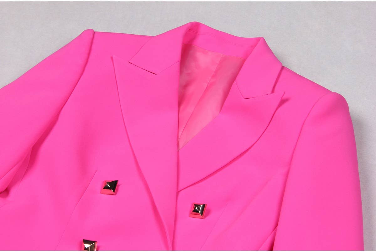 Productseeker - Venta al por mayor Conjunto de vestir - Mujer - Conjunto de tres piezas con blazer, crop top y shorts1