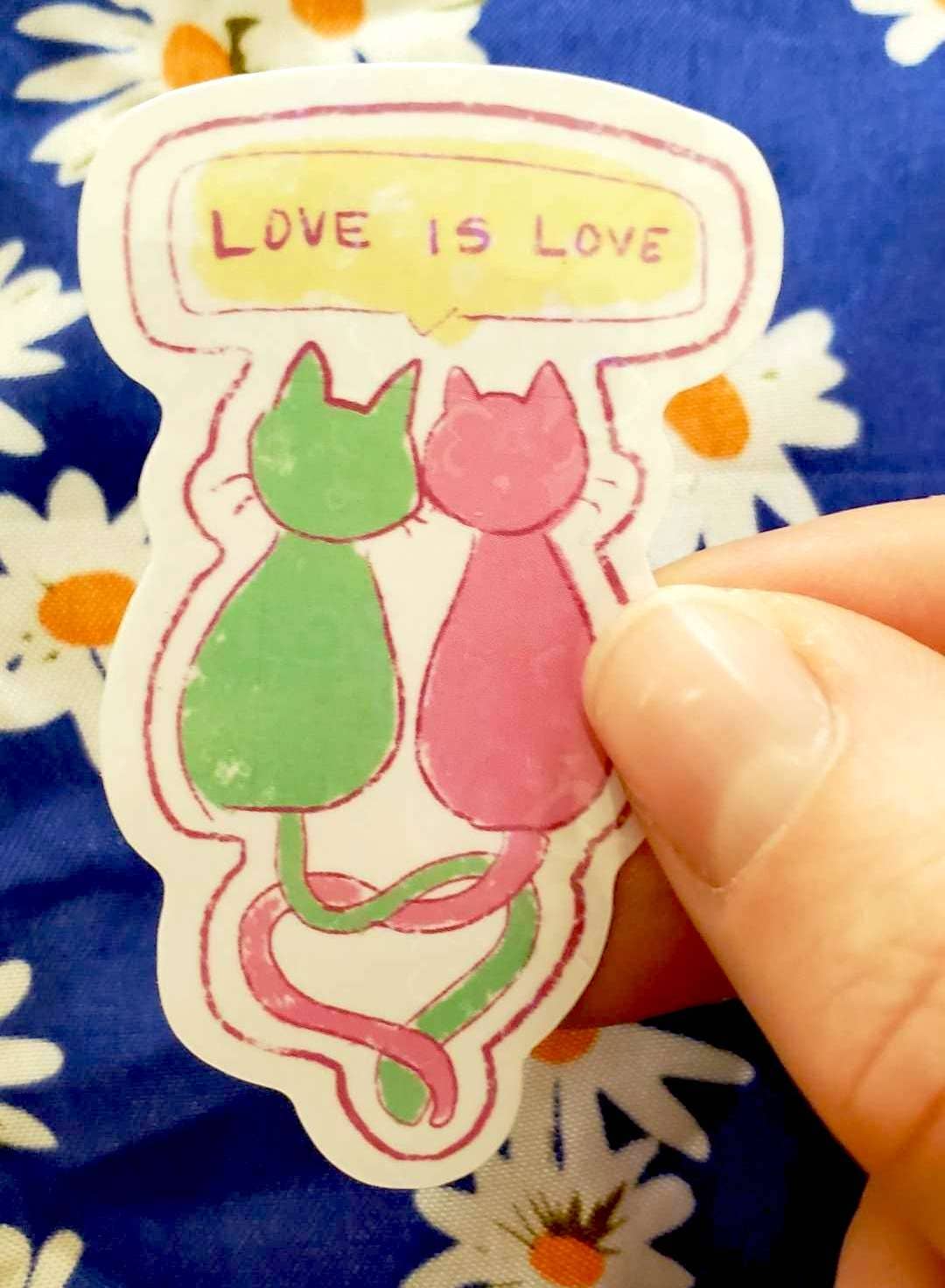 Joan of Art - Vente Autocollant - Autocollants Self-Love Cat4