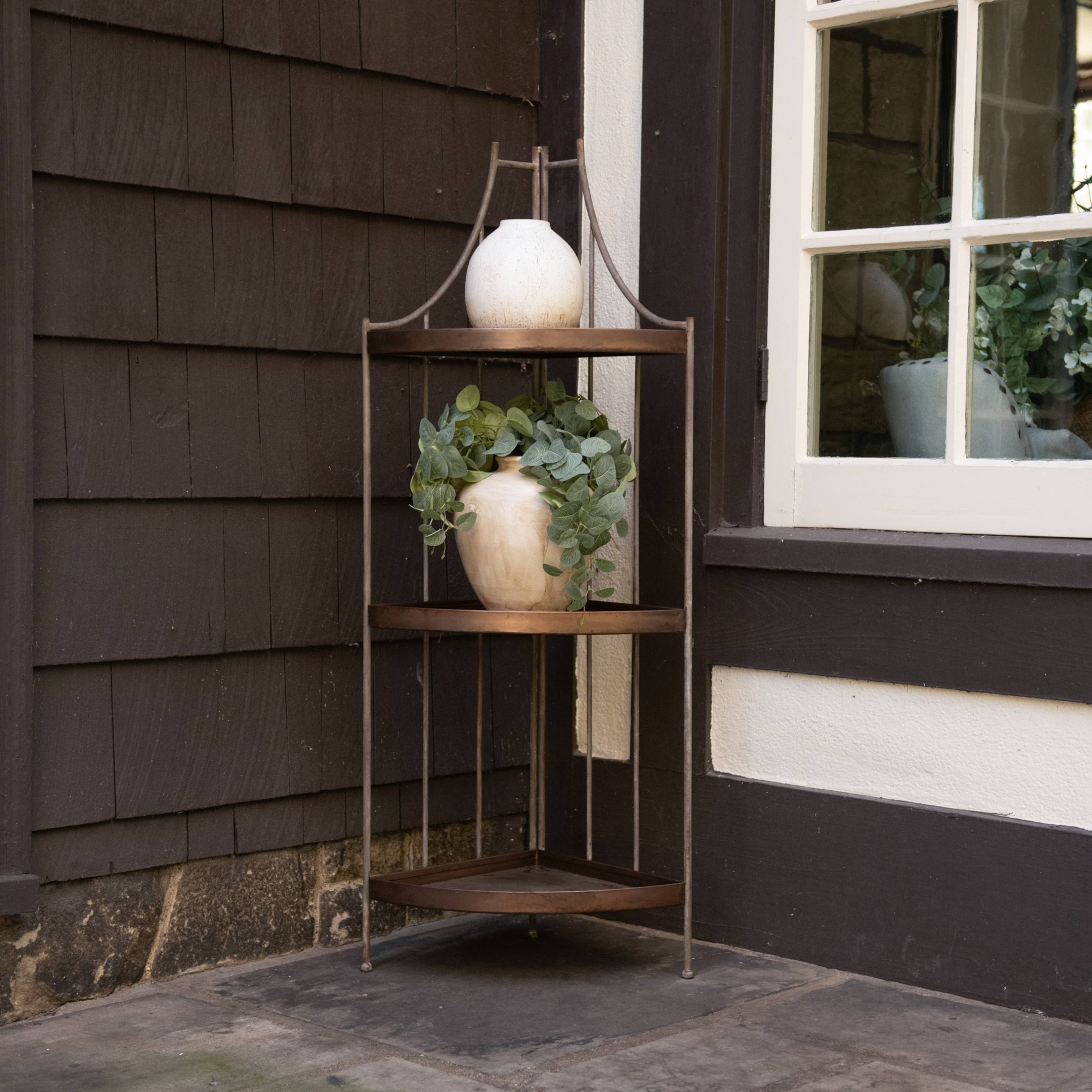 Ragon House - Wholesale Free Standing Shelf - 3 TIER CORNER SHELF