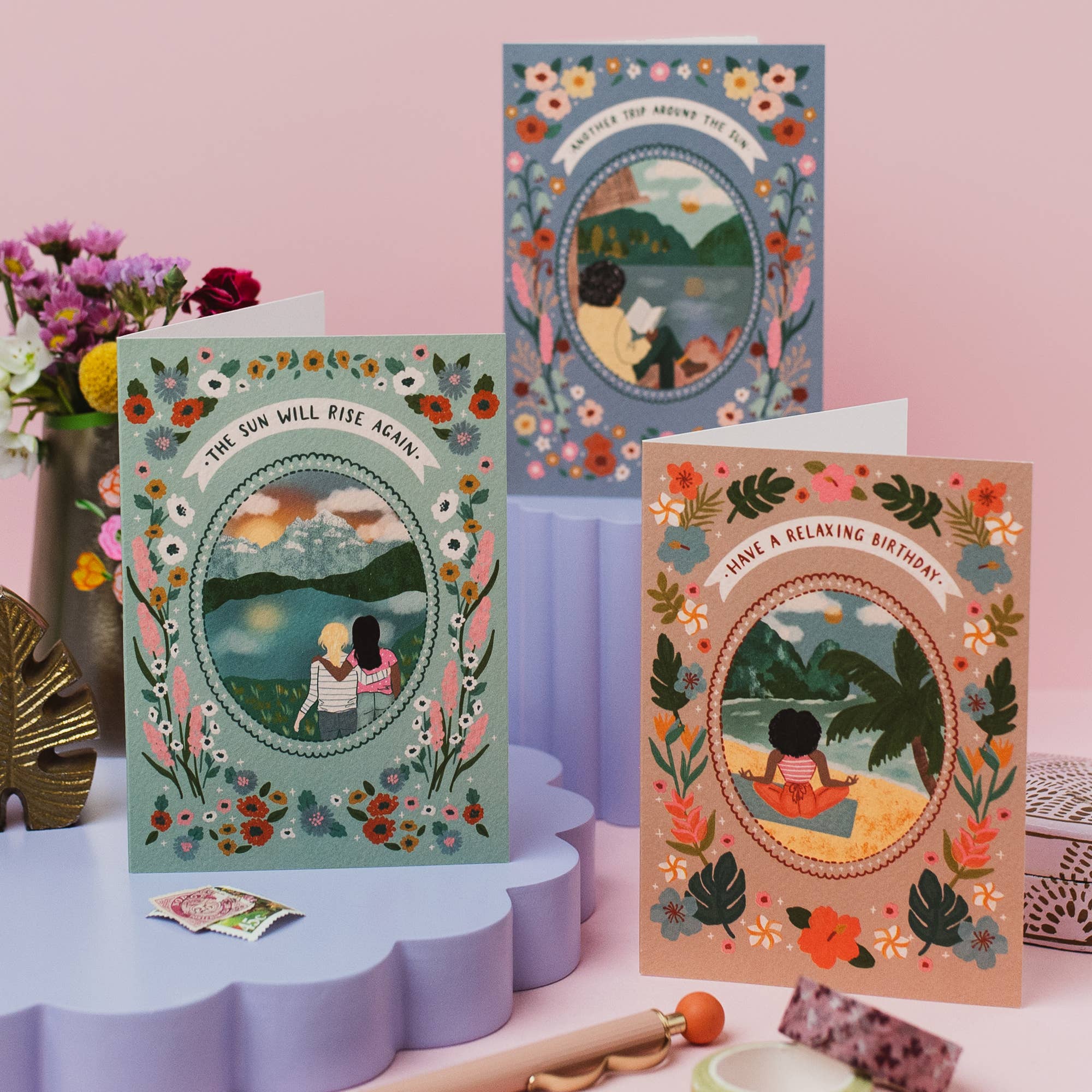 Jessie Maeve Studio - Wholesale Birthday Card - Wild Adventure Birthday Card - Another Trip Around The Sun7