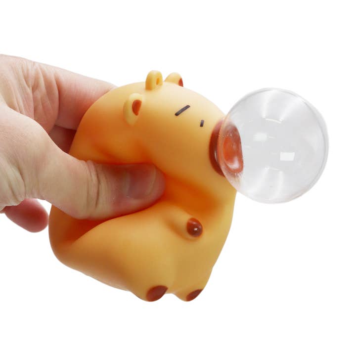 Cap Zone – wholesale Mjuk leksak - Barn och baby – Dreglande Sömnig Kapibara Mjuk PVC Squishy Leksak - 12 st