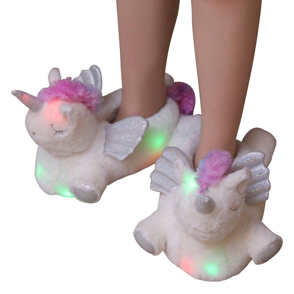 Licorne LED Millffy Chaussons Licorne Lumineux pour Femmes et Grandes Filles avec LED en vente sur Faire0