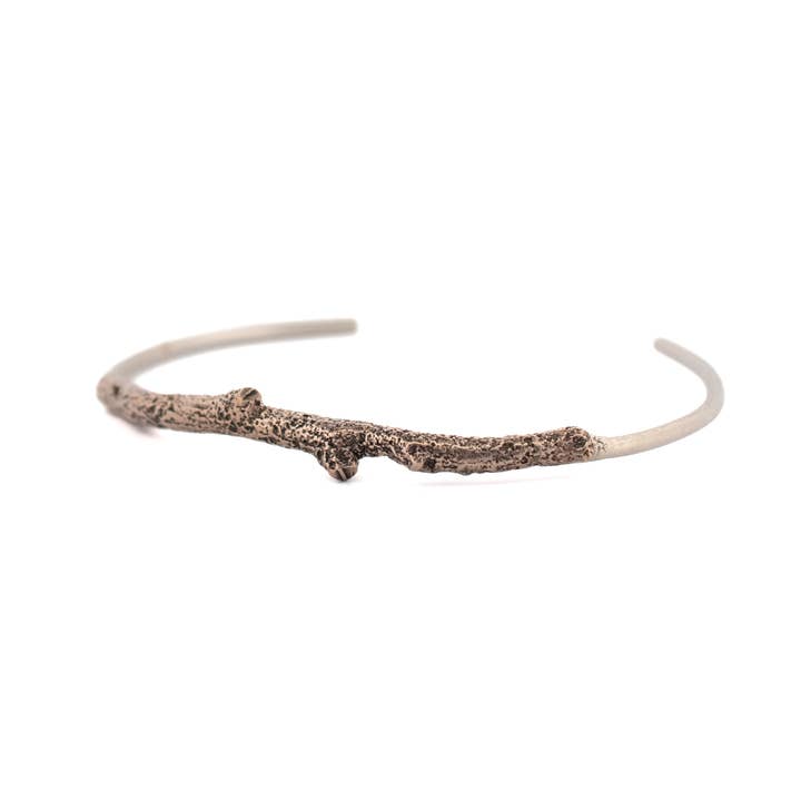twig cuff bracelet for wholesale by tree trunk arts