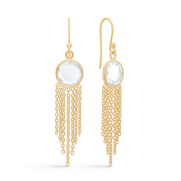 Pendientes Estelle con cuarzo para venta al por mayor de Lisberg Jewellery