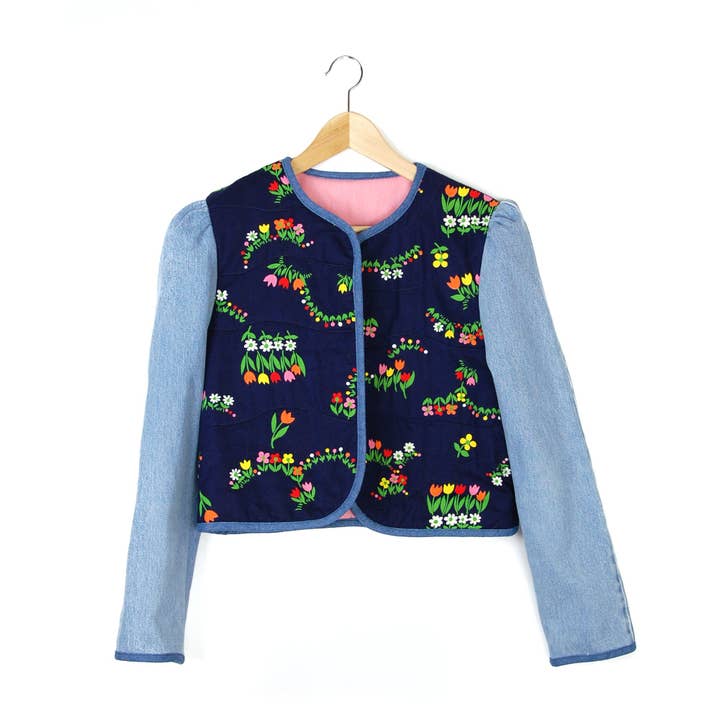 TEENY TULIPS 1 QUILTED JACKET for wholesale by Late to the Party