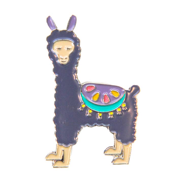Épingle en émail lama pour la vente par Oh, Hello Paper & Gifts