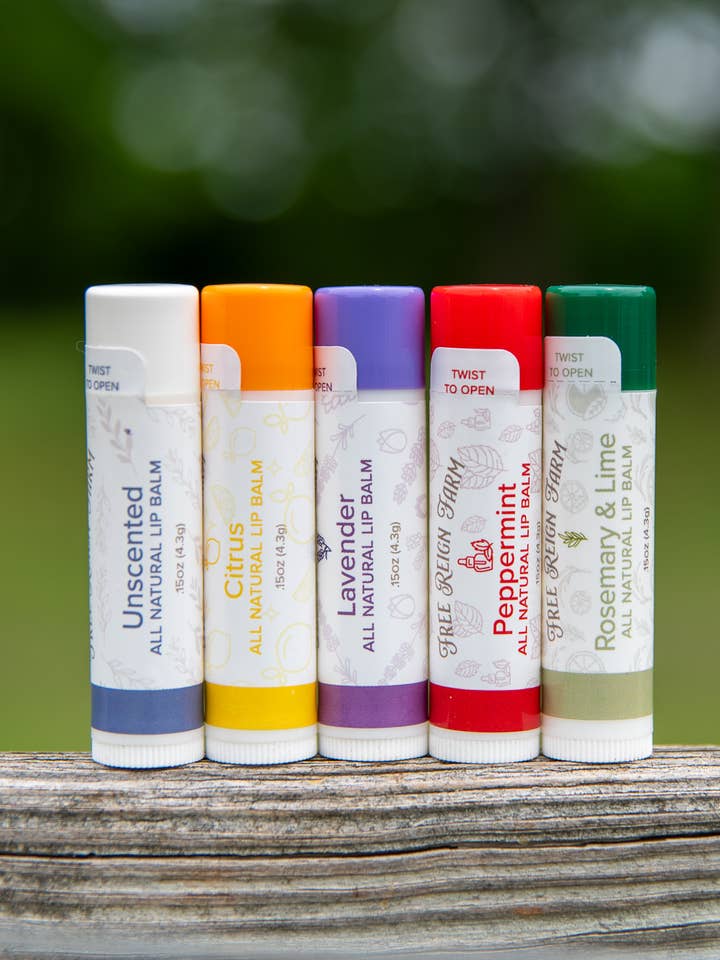 Naturlig läppbalsam för wholesale av Free Reign Farm