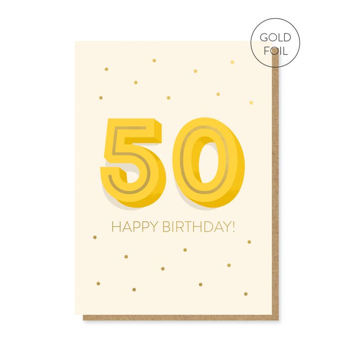 The Big 5-0 Birthday Card | Milestone Card | 50th Age Card for wholesale by Stormy Knight