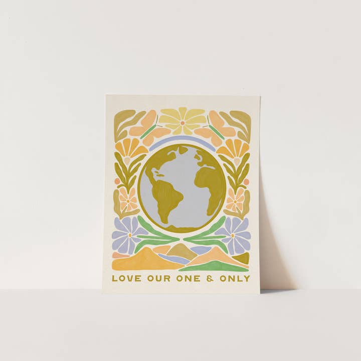 The SoulShine Co. - Venta al por mayor Ilustración - Ama a nuestra única Madre Tierra - Imprimir