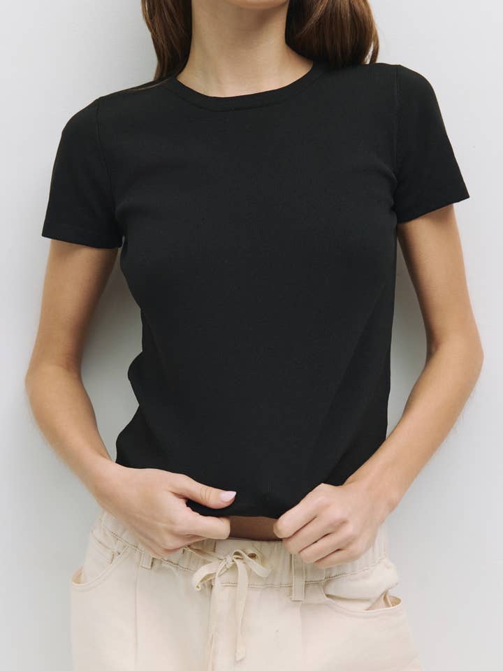 The Clem Top | Semi-Cropped Knit Top for wholesale by MOD REF