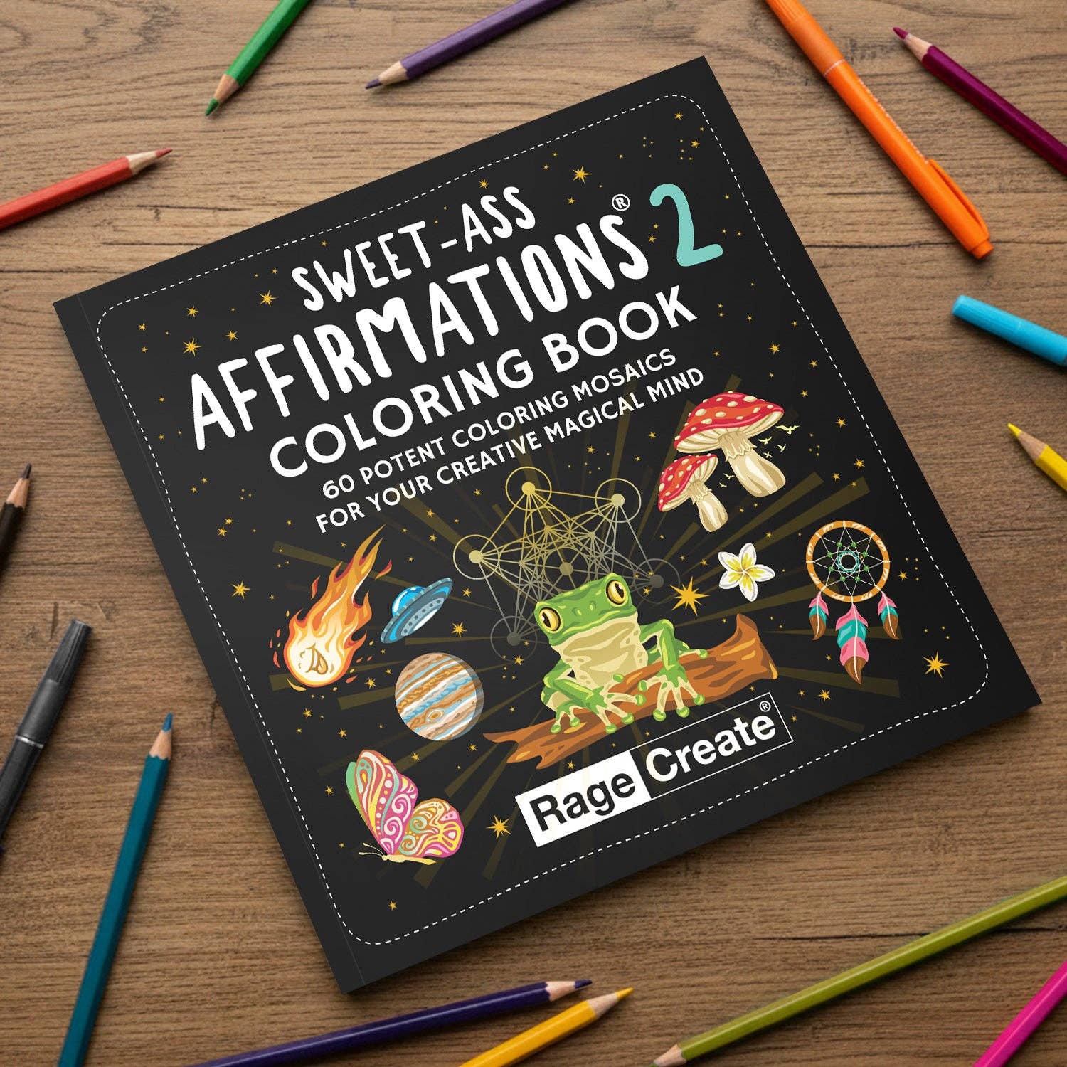 Rage Create - Wholesale Kleurboek - Volwassene - Sweet-Ass Affirmaties 2 Kleurboek12