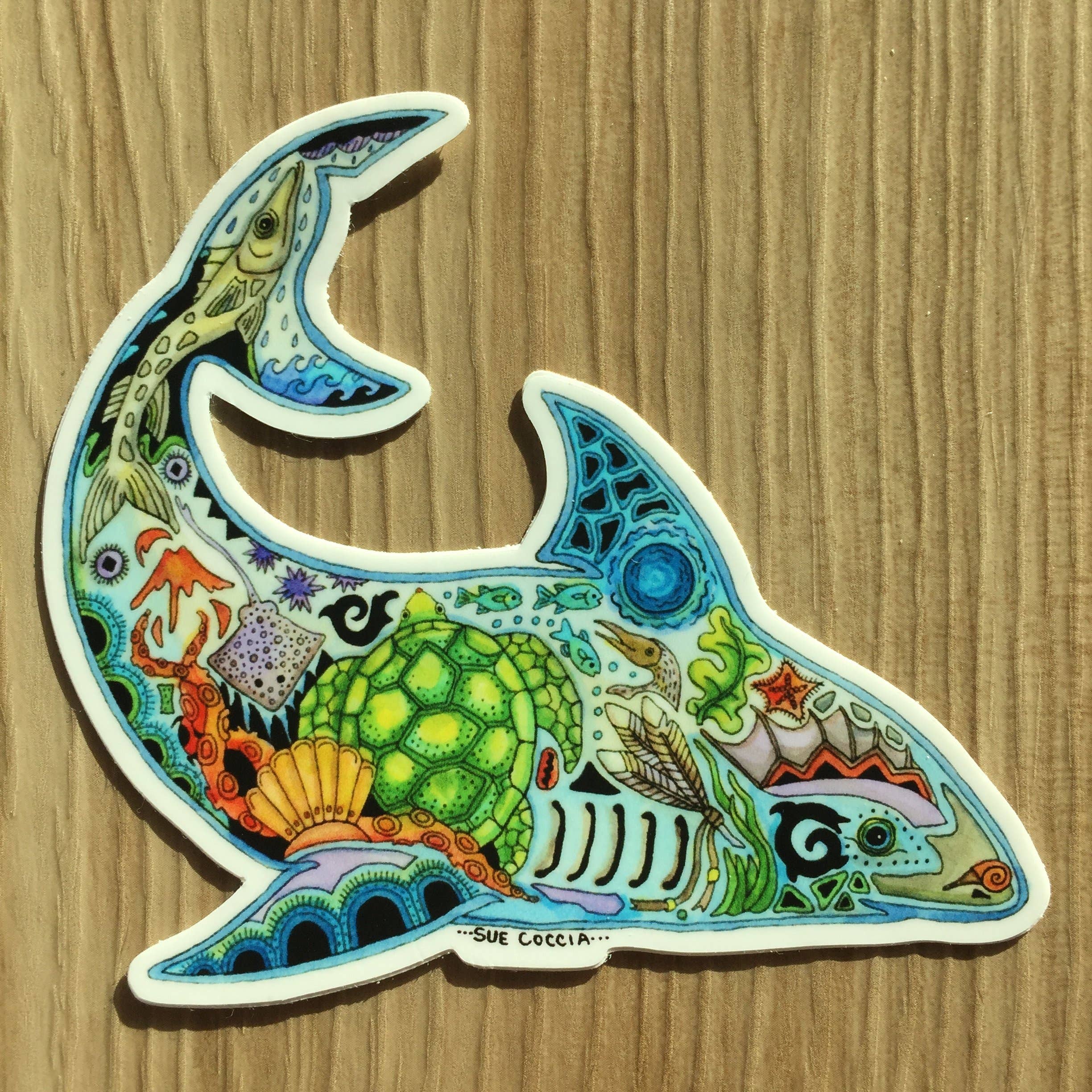 EarthArt International - Wholesale Sticker - Shark Sticker1