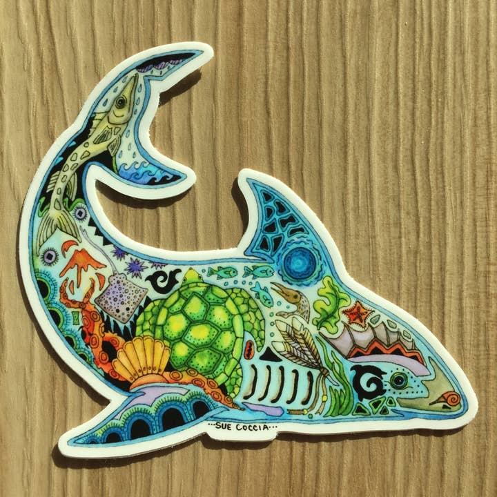 EarthArt International - Wholesale Sticker - Shark Sticker1