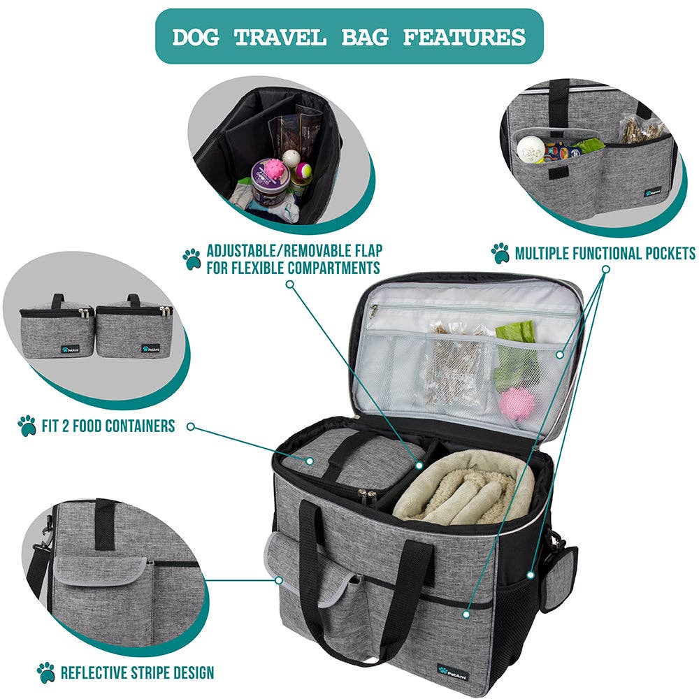 PetAmi - Vendita all'ingrosso Trasportino - Cani e gatti - Borsa Organizer Deluxe da Viaggio per Animali25