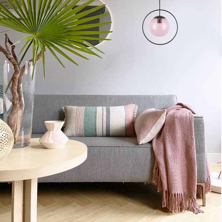 Festes Plaid in Nebelrosa für den Großhandel von Malagoon