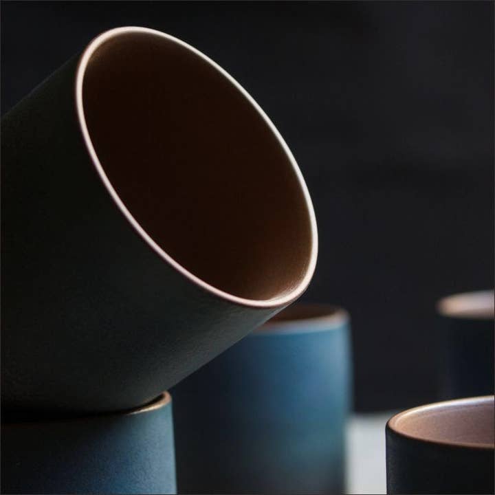 Gohobi (We cover U.S. import duties) - Wholesale Coffee/Tea Cup - Gohobi Ceramic Japanese Style Blue Tea Cup Yunomi3