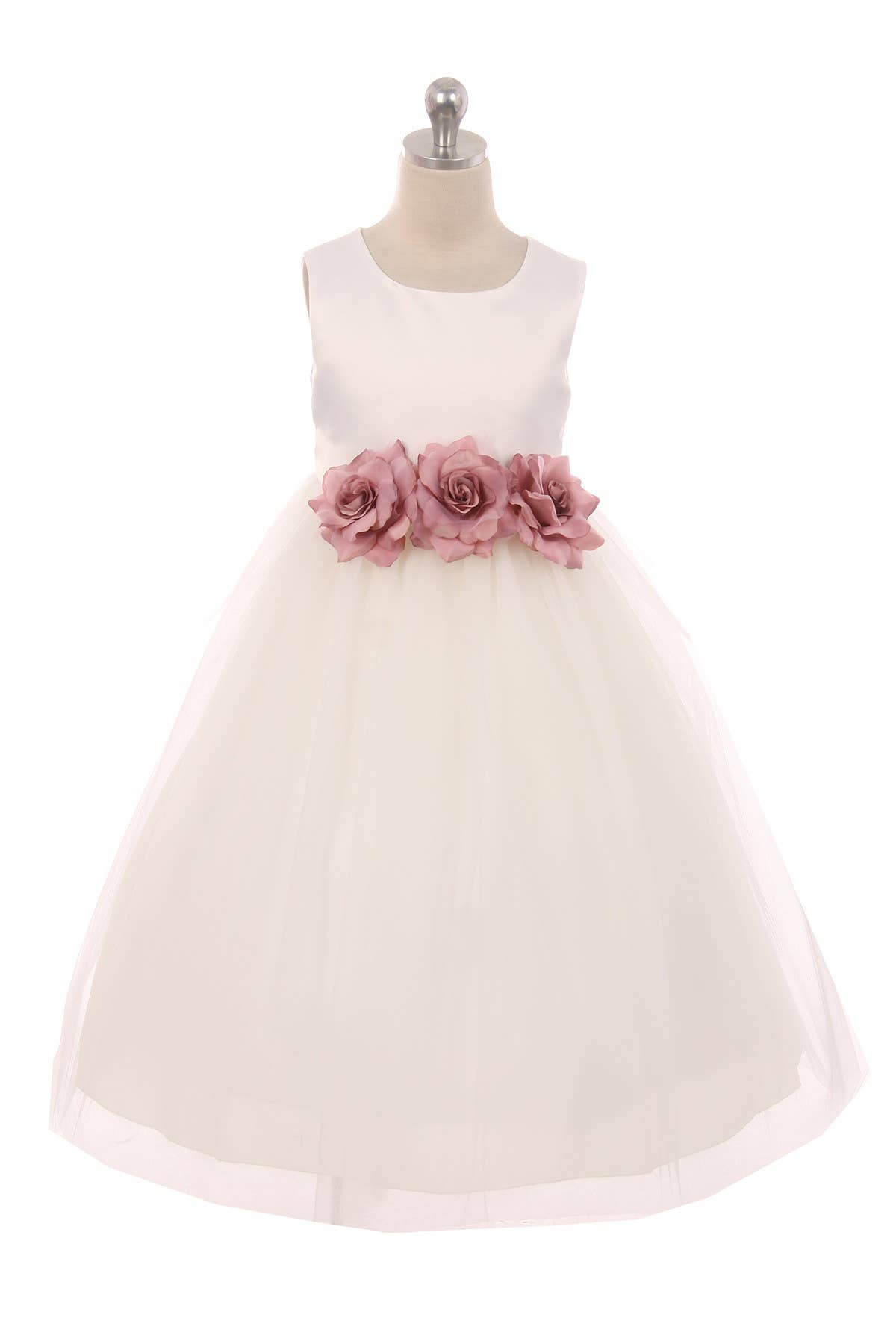 Kid's Dream - Wholesale Dress - Kids - Satin & Tulle 3 Flower Girls Dress12