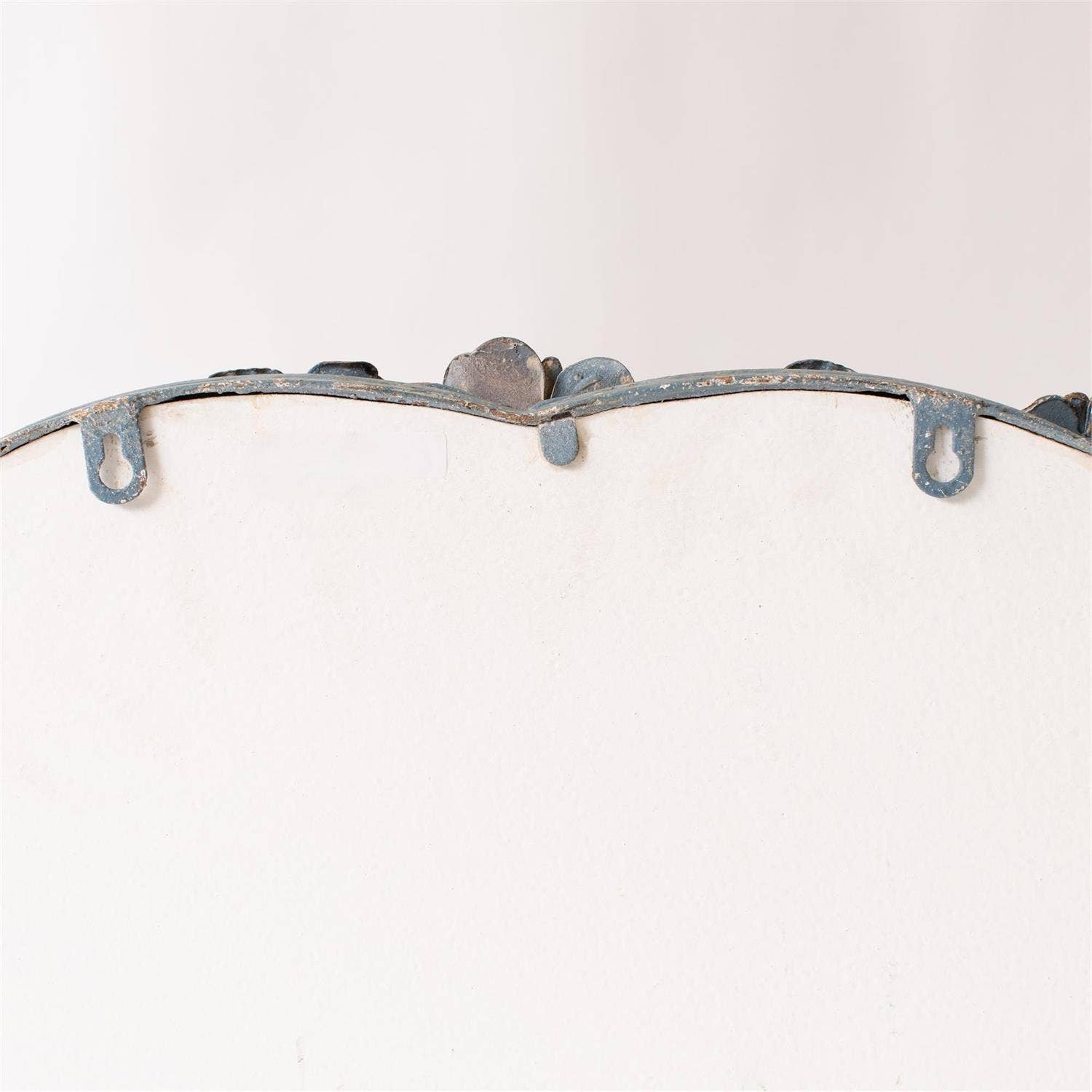 Audrey's Home & Gift – wholesale Väggspegel – Vintage spegel med blommönster och blå ram (PC)3