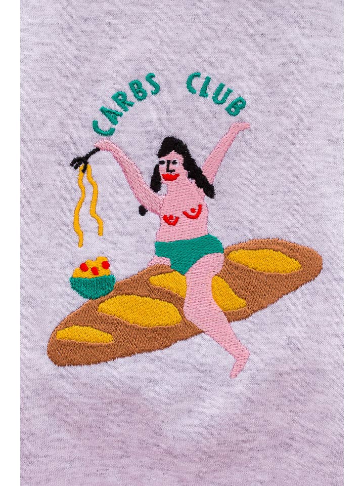 Limpet Store - Wholesale T-Shirt - Women's - Carbs Club Embroidered T-Shirt