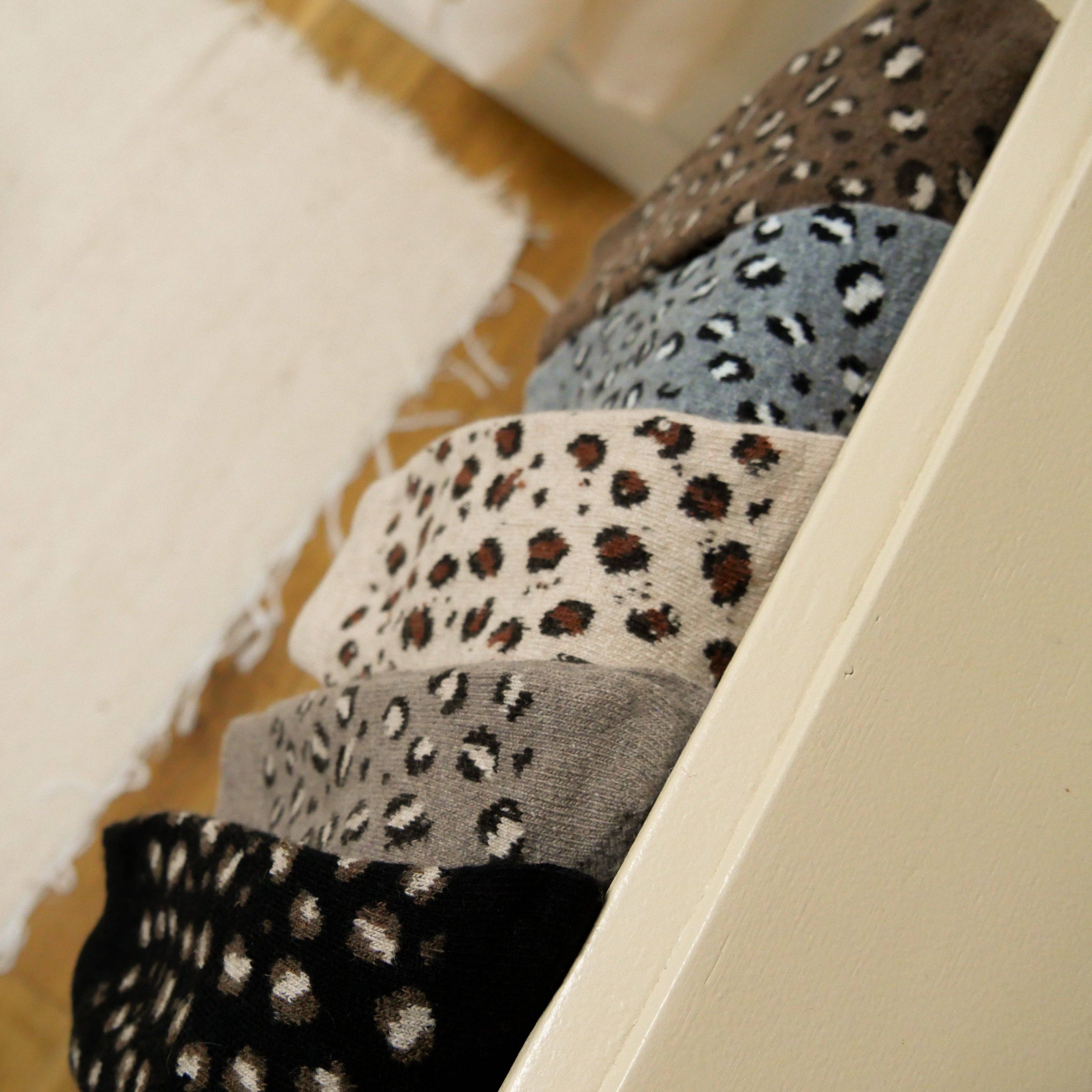 Gentil Coquelicot Paris – Großhandel Socken – Damen – Socken mit Leopardenmuster8