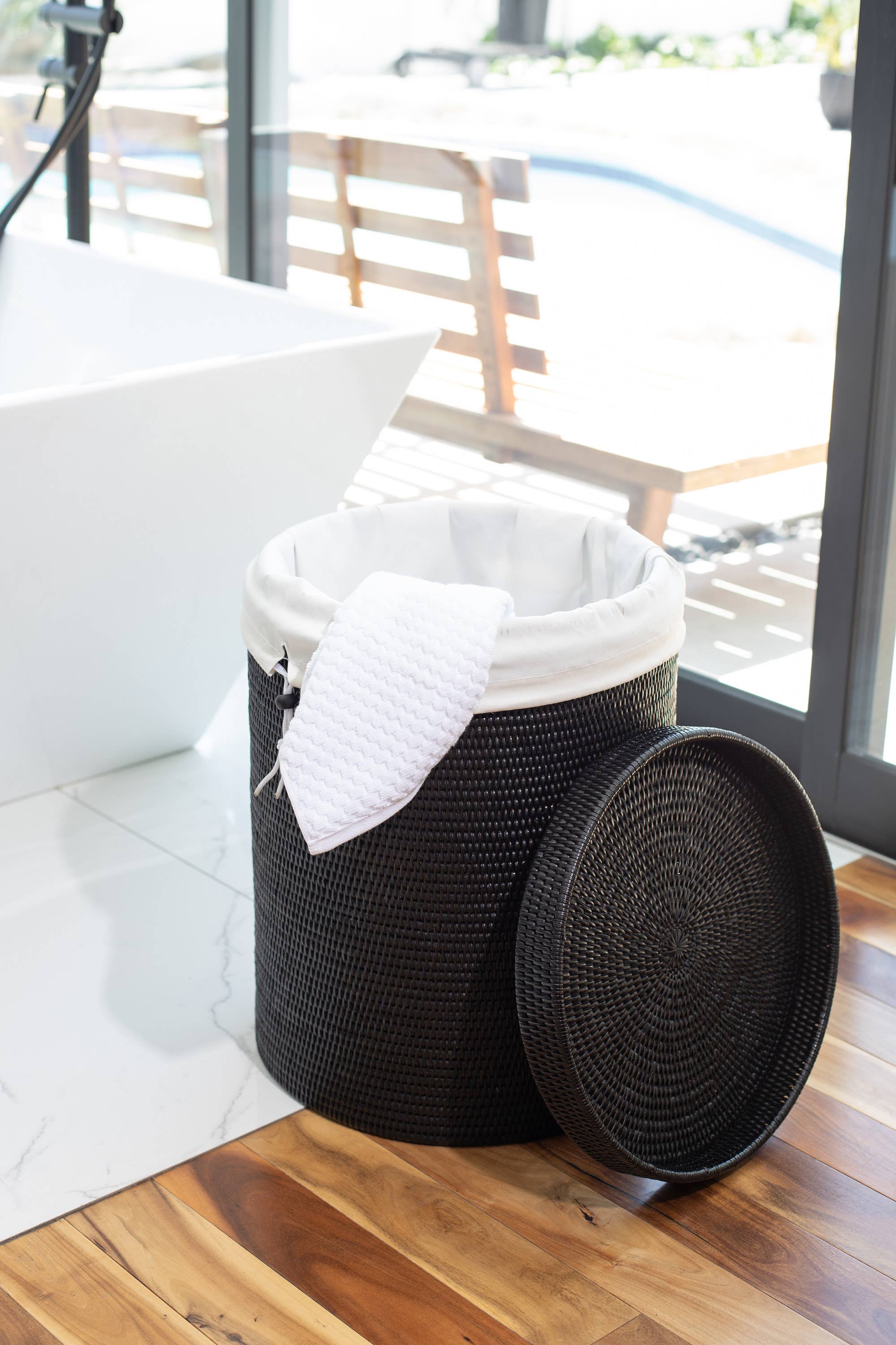 Artifacts Trading Company - Wholesale Laundry Hamper - Round Rattan Laundry Hamper with Lid6