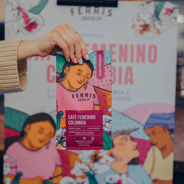 Ferris Coffee & Nut Co. - Wholesale Coffee Beans - Colombia FTO Cafe Femenino (Whole Bean) 10 oz.10