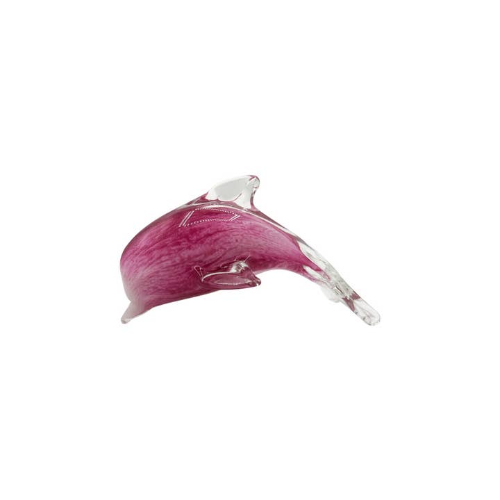 Pink Glass Dolphin - Small for wholesale by Barry-Owen Co., Inc.