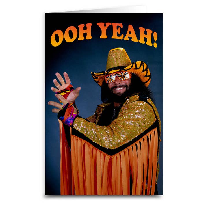 Shady Front - Wholesale Everyday greeting card - Macho Man "Ooh Yeah" Greeting Card