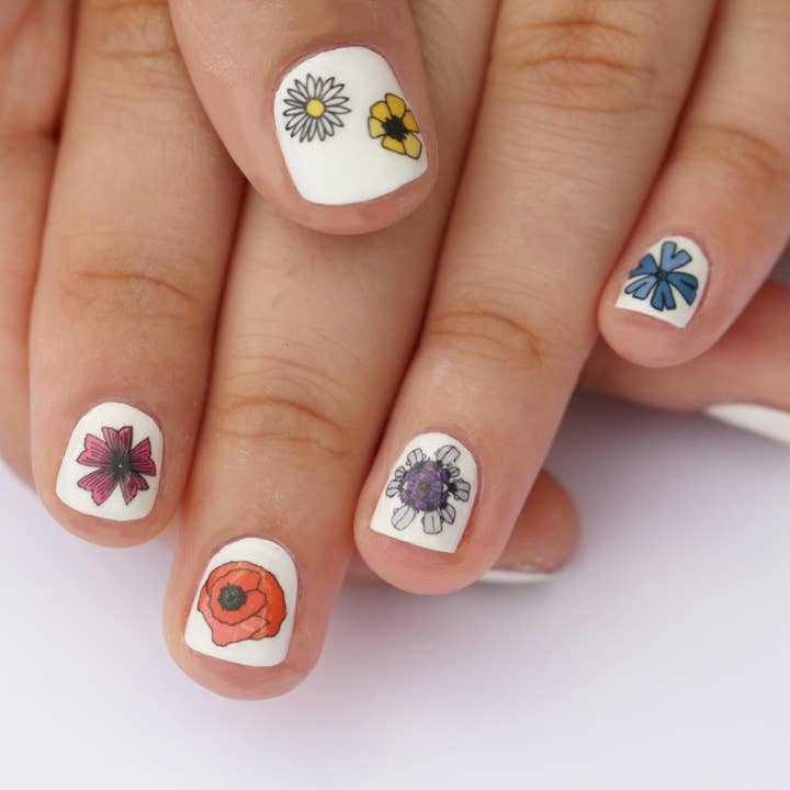 Kate Broughton - Wholesale Nail Art/Decal - Wildflower Nail Art Transfers1