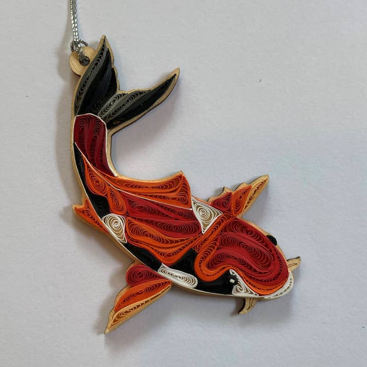 Decorazione Koi Quilling per la vendita all'ingrosso da parte di Poppin Cards and Gifts