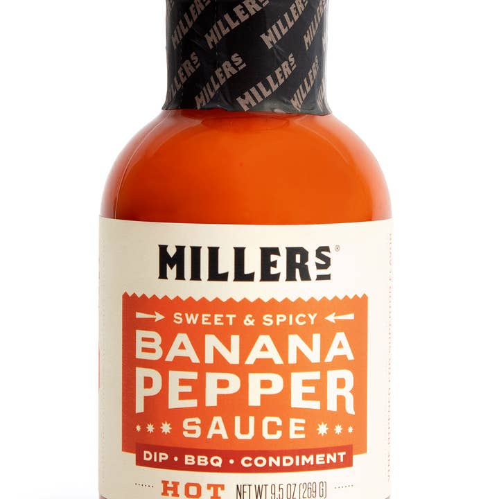 Miller's Gourmet Foods, LLC - Wholesale Hot Sauce - Millers Banana Pepper Sauce: Hot0