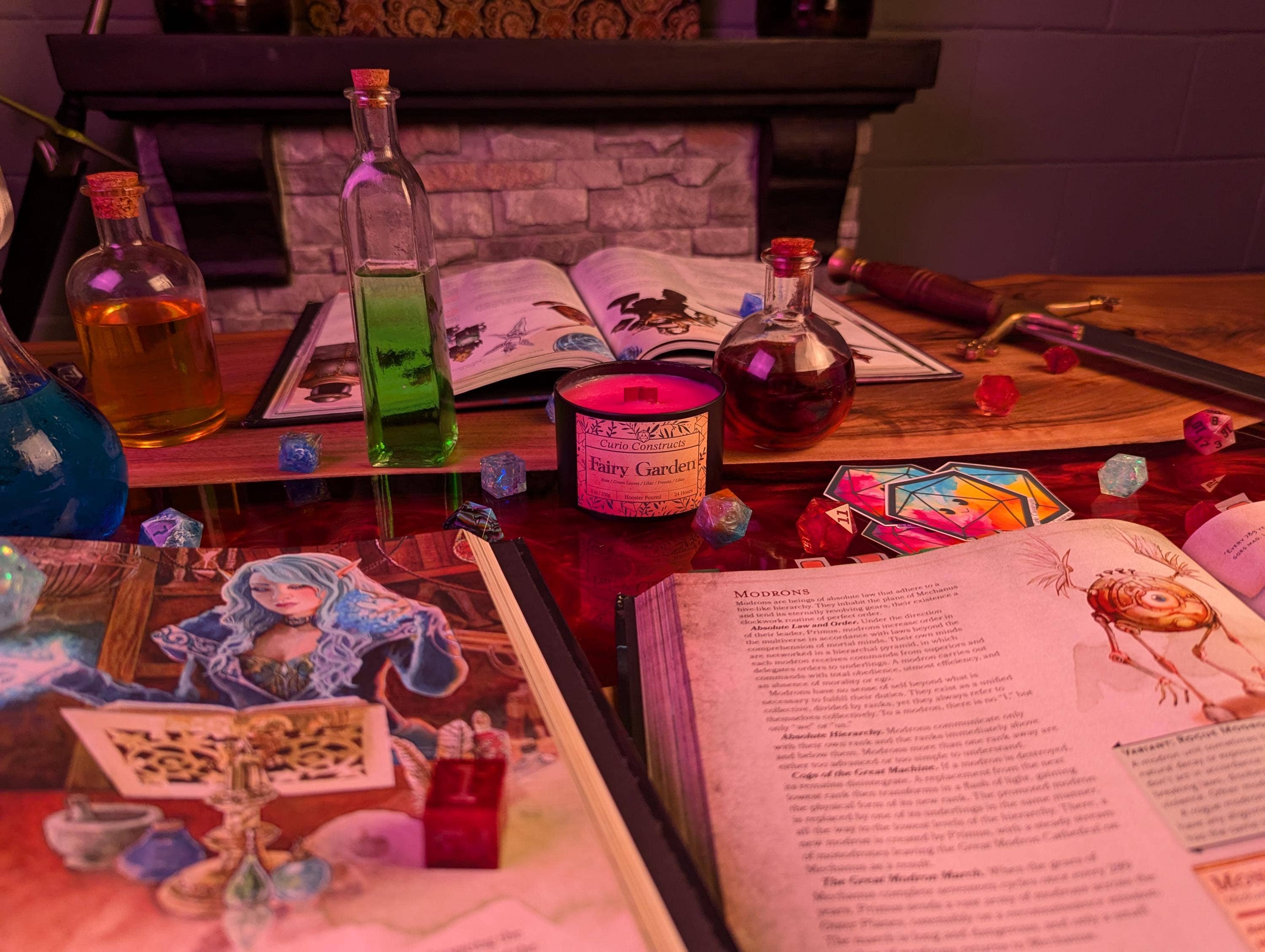 Curio Constructs - Wholesale Jar/Filled Candle - Fairy Garden | Fantasy Soy Wax Wood Wick Candle2