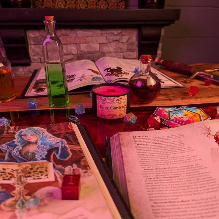 Curio Constructs - Wholesale Jar/Filled Candle - Fairy Garden | Fantasy Soy Wax Wood Wick Candle2