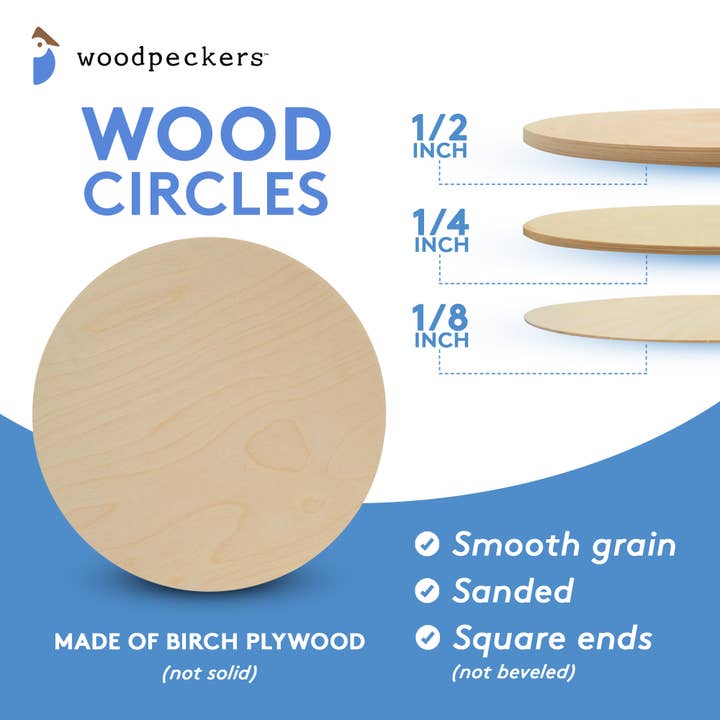 Woodpeckers Crafts - Wholesale Cutouts - Plywood Circles
