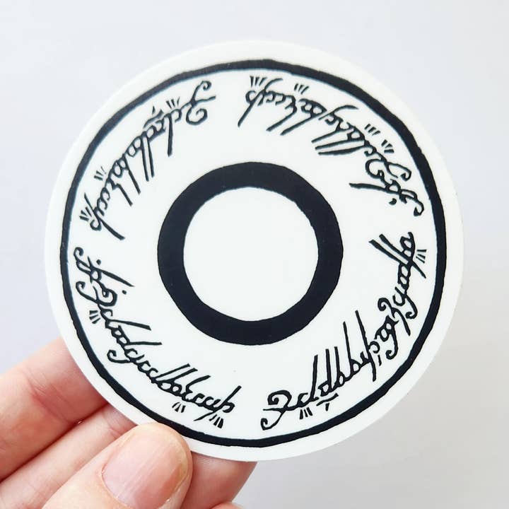 The One Ring Sticker, 3 by 3 in for wholesale by Hannah Guthrie Designs