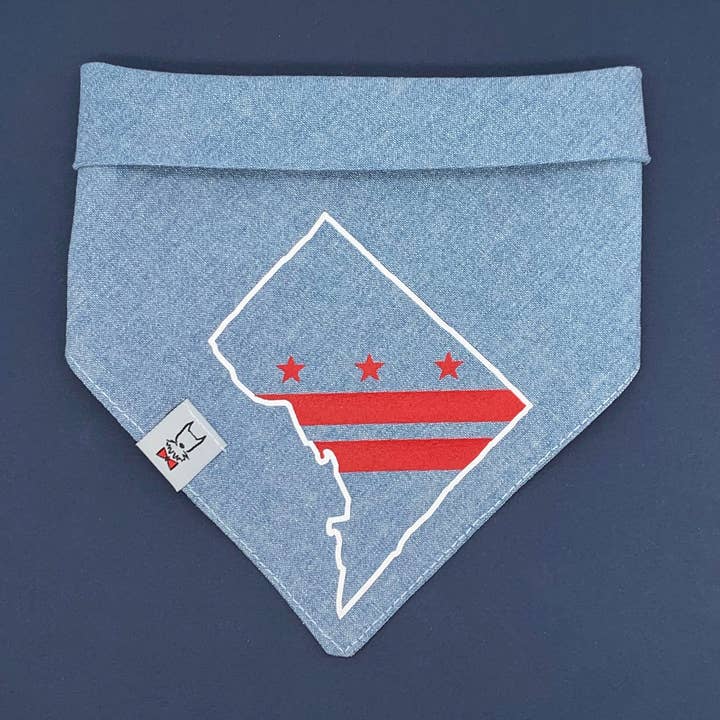 Washington D.C. Dog Bandana for wholesale by Winthrop Clothing Co.